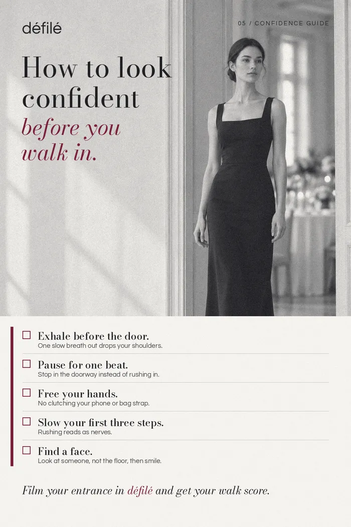 How to Look Confident Before You Walk Into a Room