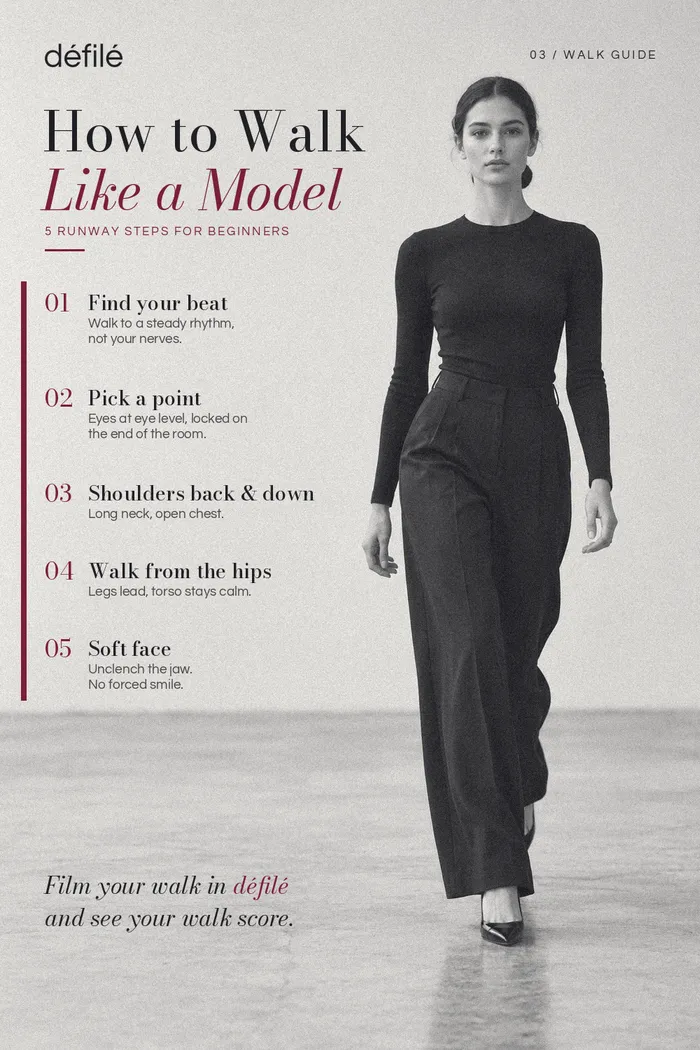 How to Walk Like a Model: 5 Runway Steps for Beginners